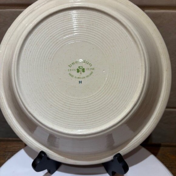 Arklow Brendan Erin Stone Buttercups Rimmed Serving Bowl 10" x 10" - Picture 6 of 8